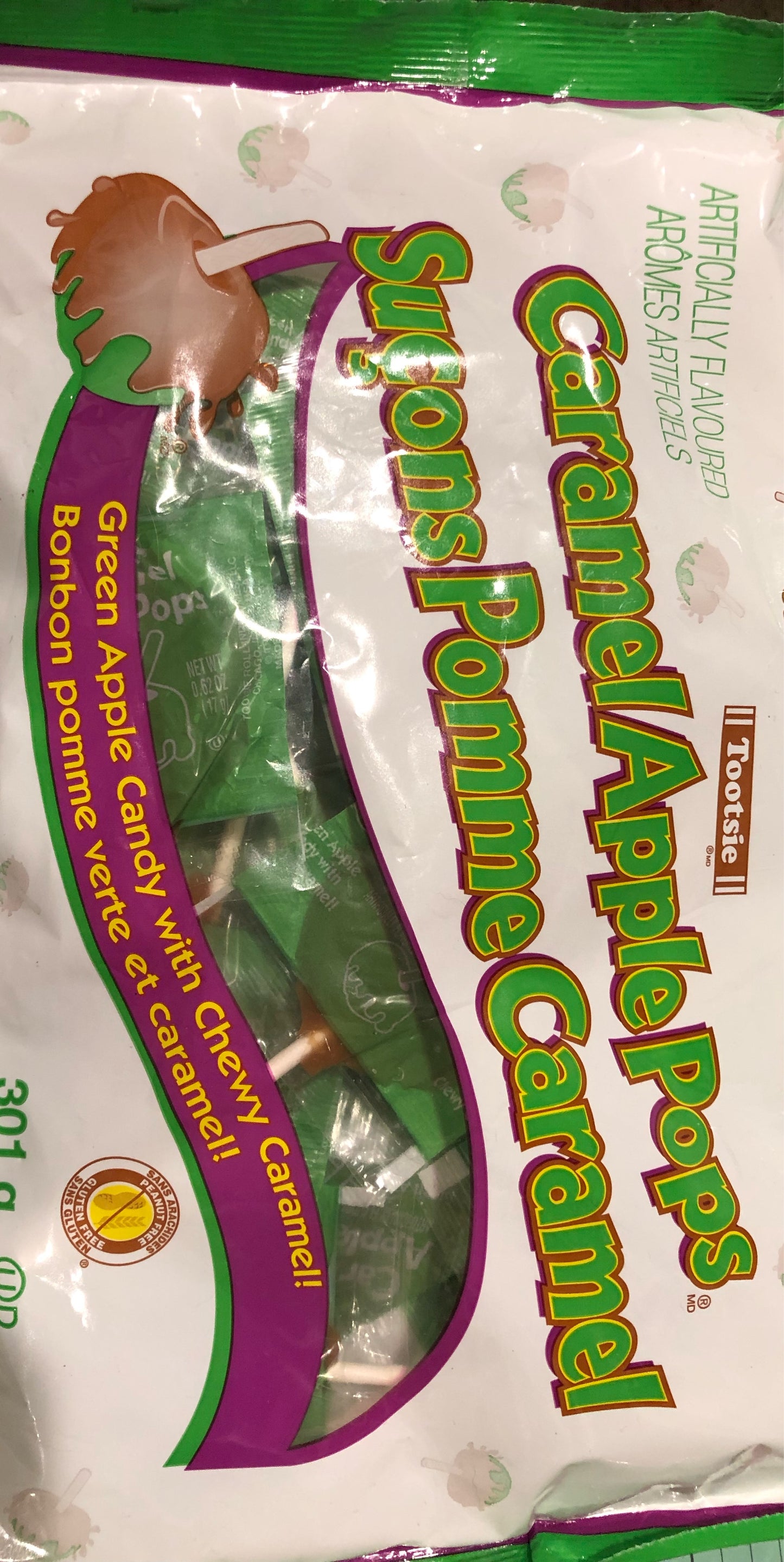 Caramel Apple Lollipops