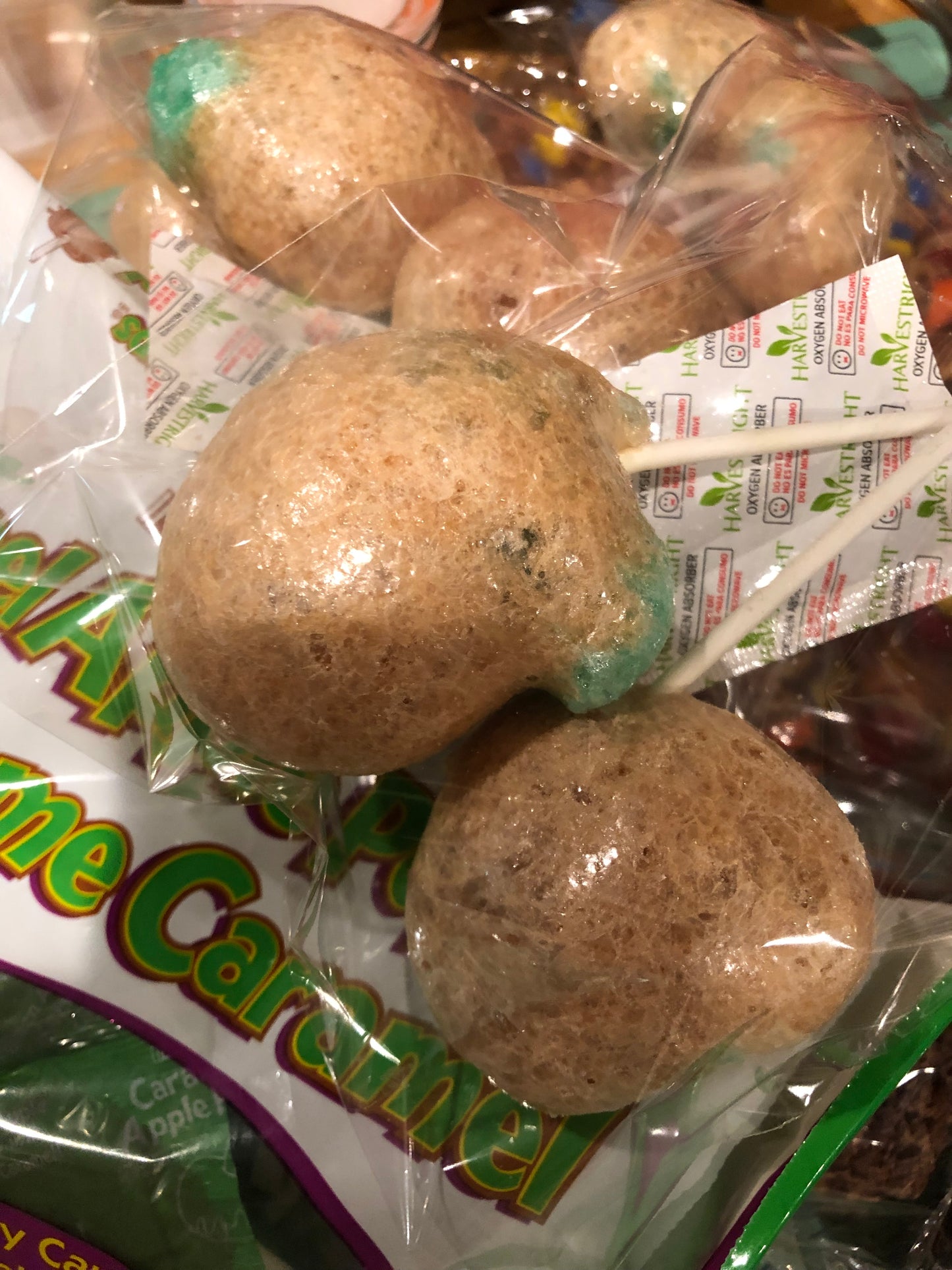 Caramel Apple Lollipops